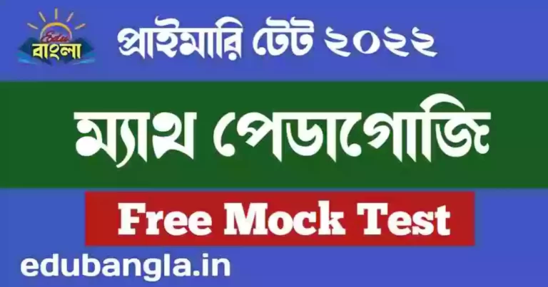 Free Mock Test from Math Pedagogy for Primary TET