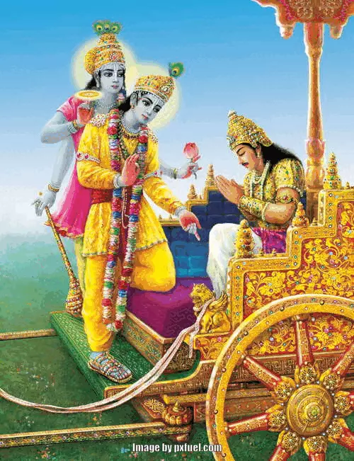 Krishna and Arjuna