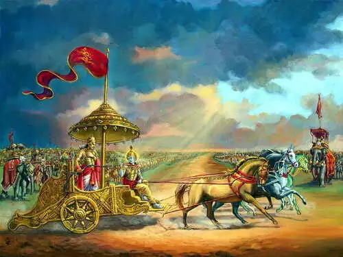 Krishna and Arjuna