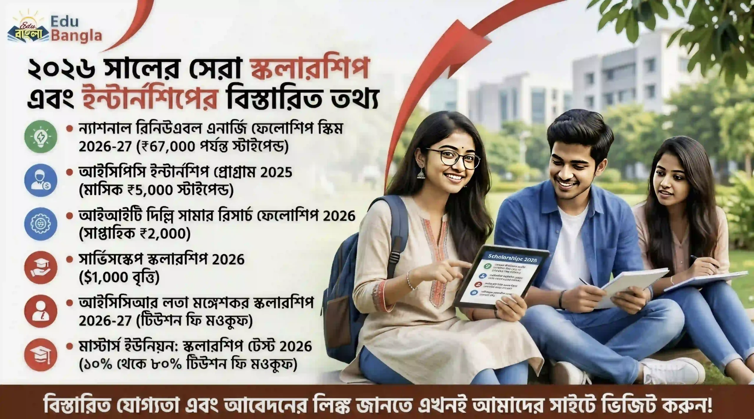 International and National Scholarship Opportunities for Bengali Students 2026