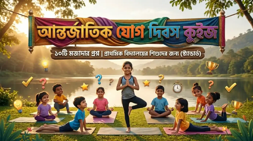 International Yoga Day quiz for students in Bengali
