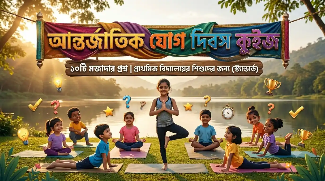 International Yoga Day quiz for students in Bengali