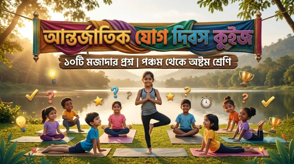 Yoga Day Quiz for Class 5 to 8 in Bengali
