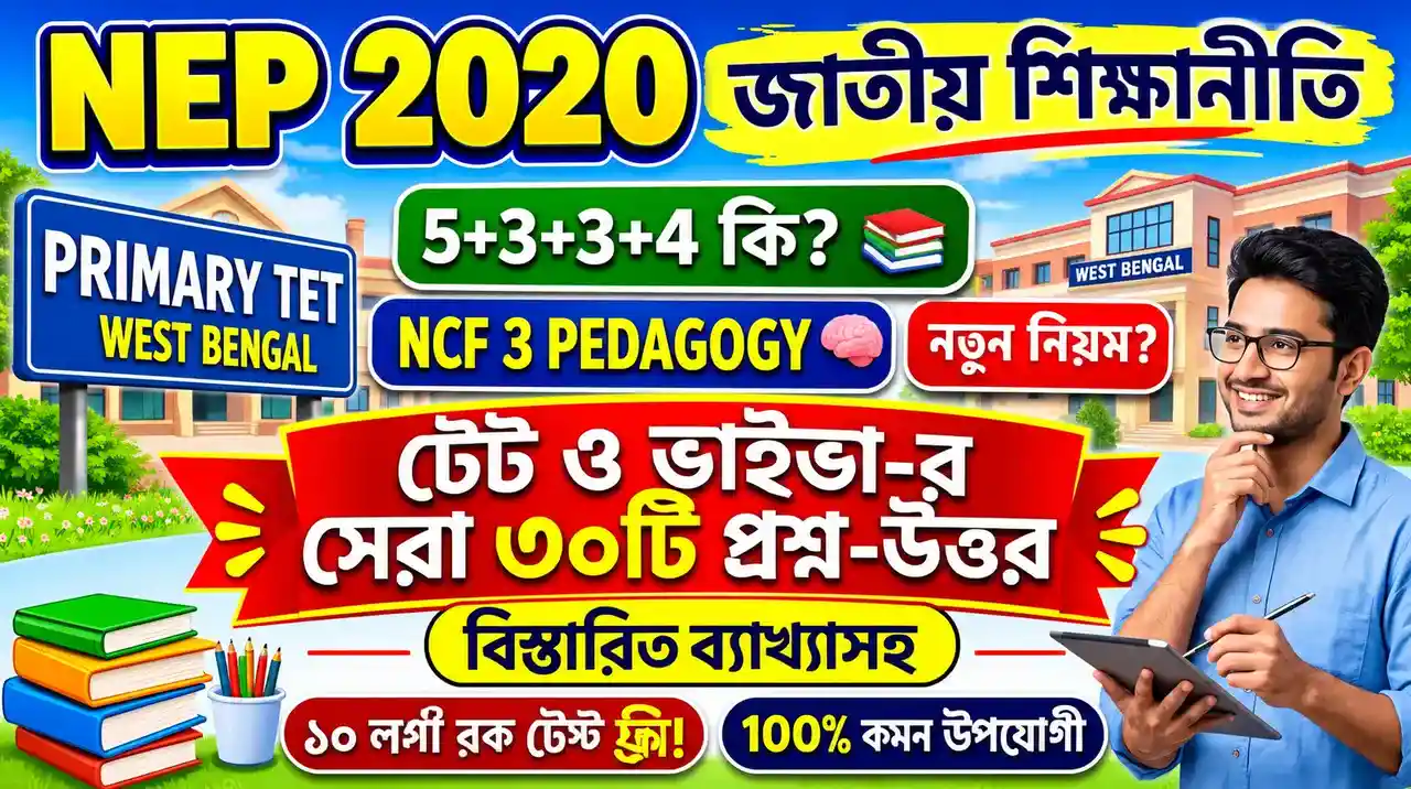 NEP 2020 Questions for Primary TET Exam
