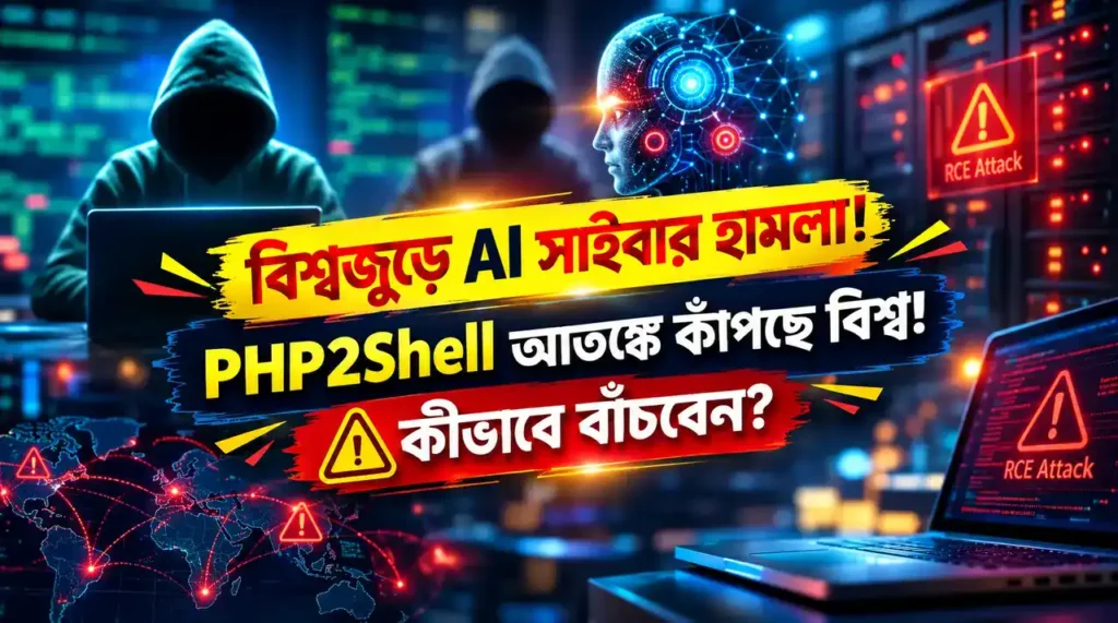 PHP2Shell vulnerability and AI cyber attack